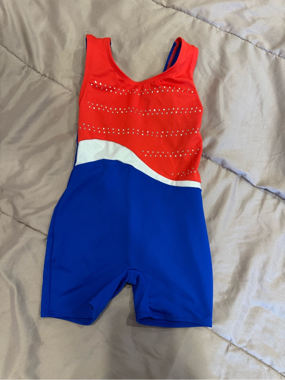 Girls' Patriotic Gymnastics Leotard